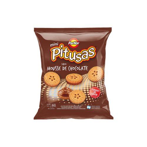 Galletitas PITUSAS Sabor Mousse de Chocolate 160grs. (B x 30U.)
